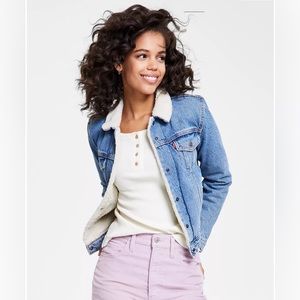 Women's Original Denim Trucker with Sherpa Lining